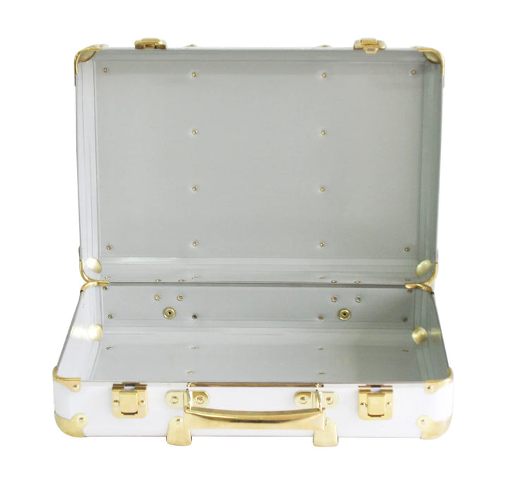 NC41 - Mini Vintage Brief Case - White