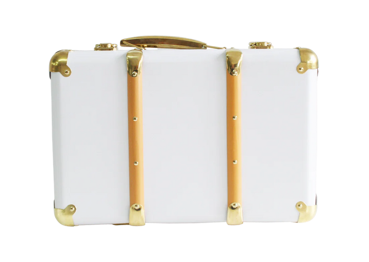 NC41 - Mini Vintage Brief Case - White