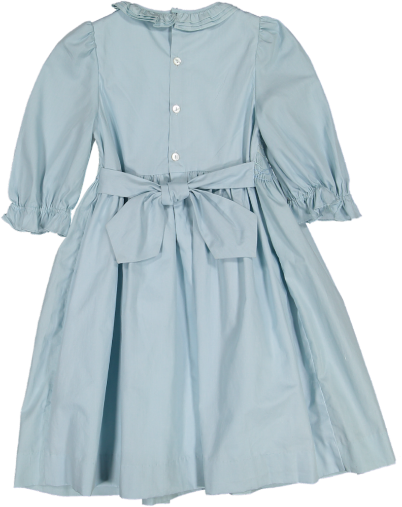 34081-HARS CUSTOM 3/4 SLV-Blue Deck poplin