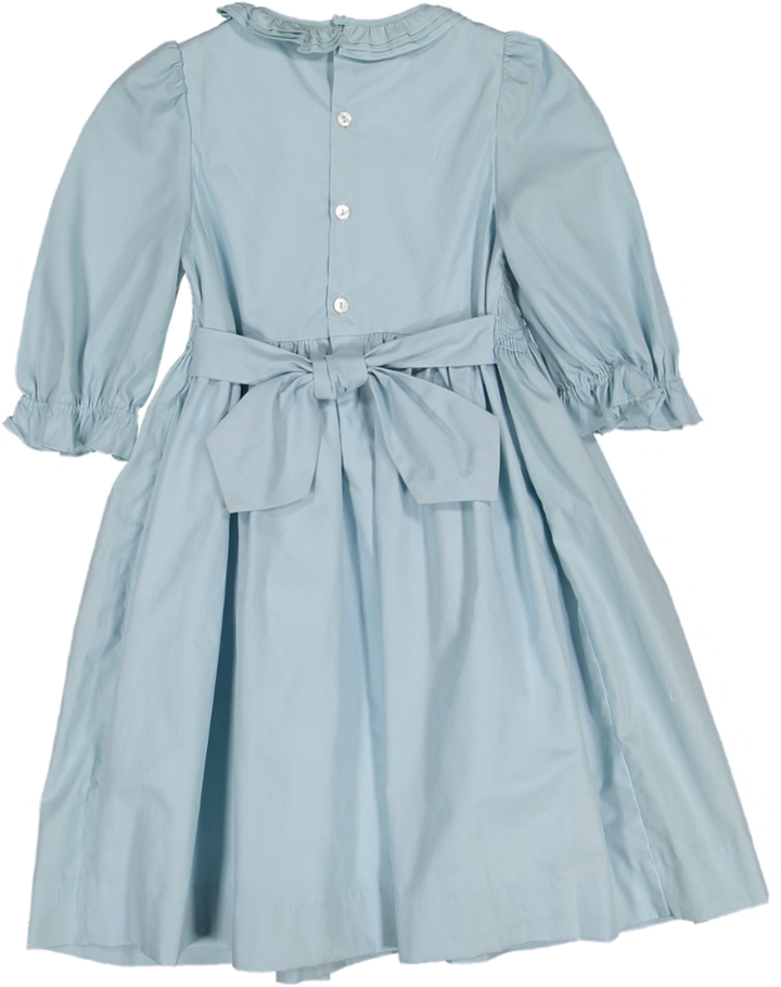 34081-HARS CUSTOM 3/4 SLV-Blue Deck poplin