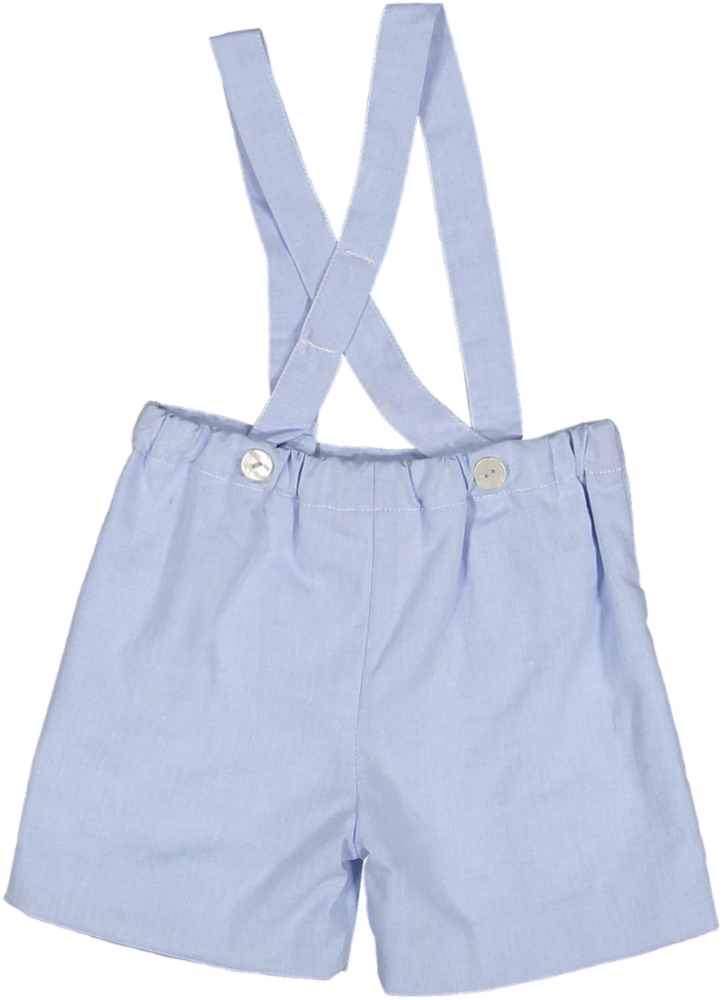34115-SILENE BOY DUNGAREES-Blue Deck poplin