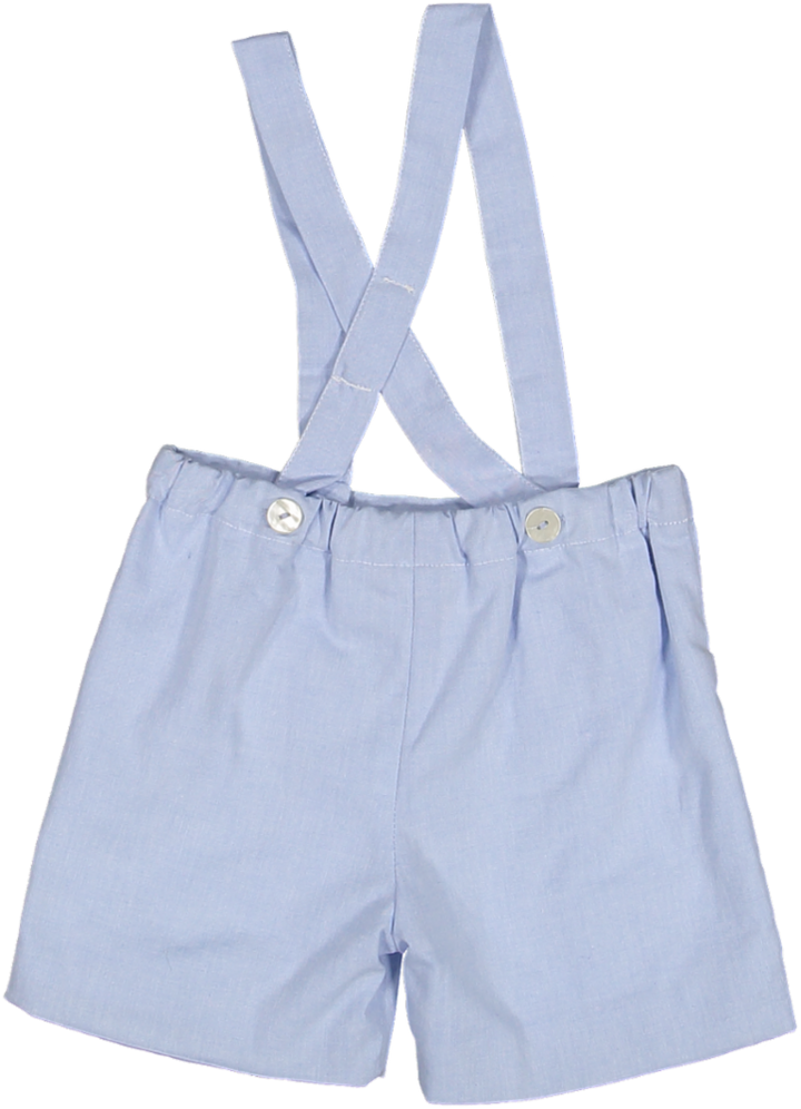 34115-SILENE BOY DUNGAREES-Blue Deck poplin