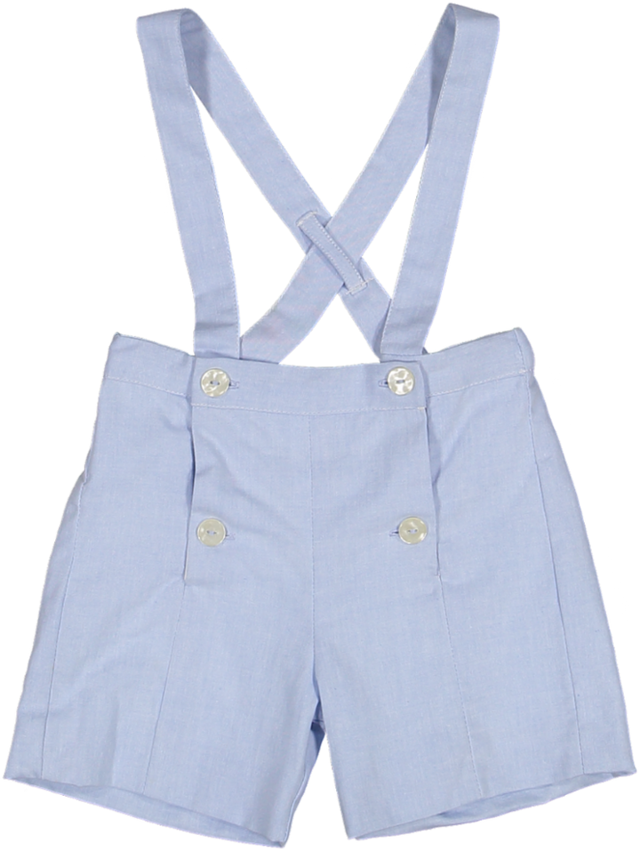 34115-SILENE BOY DUNGAREES-Blue Deck poplin