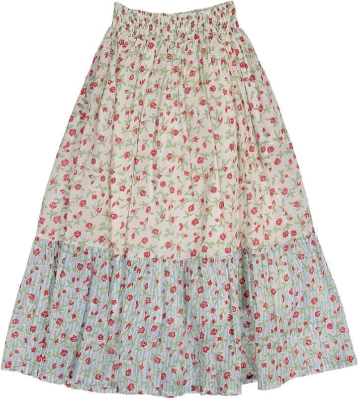 WHOOPI CUSTOM SKIRT-Crimson Wildrose