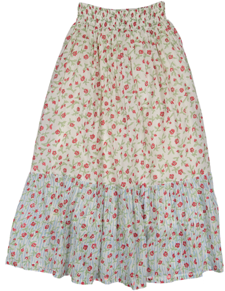WHOOPI CUSTOM SKIRT-Crimson Wildrose