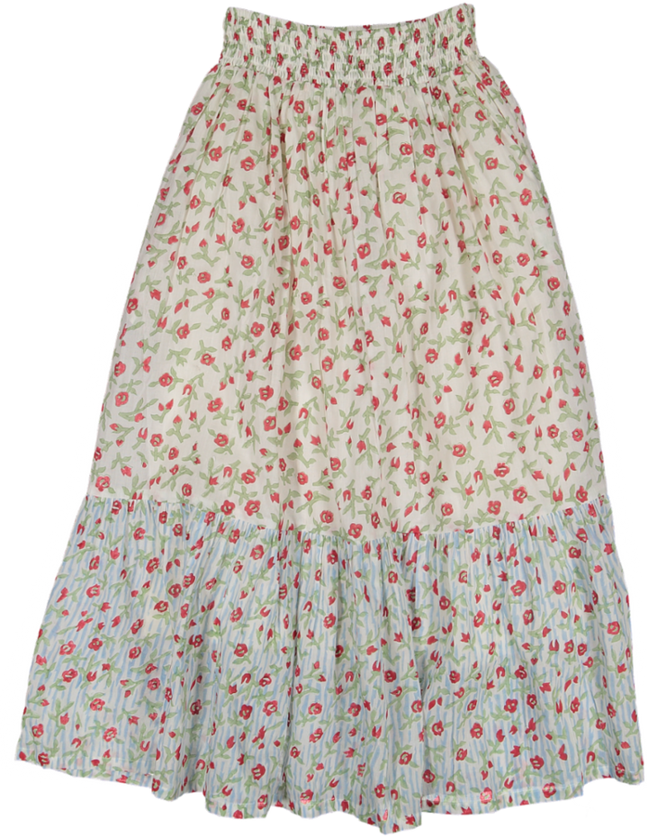 WHOOPI CUSTOM SKIRT-Crimson Wildrose
