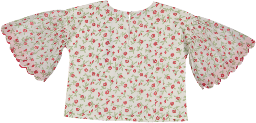 WHOOPI CUSTOM TOP-Crimson Wildrose