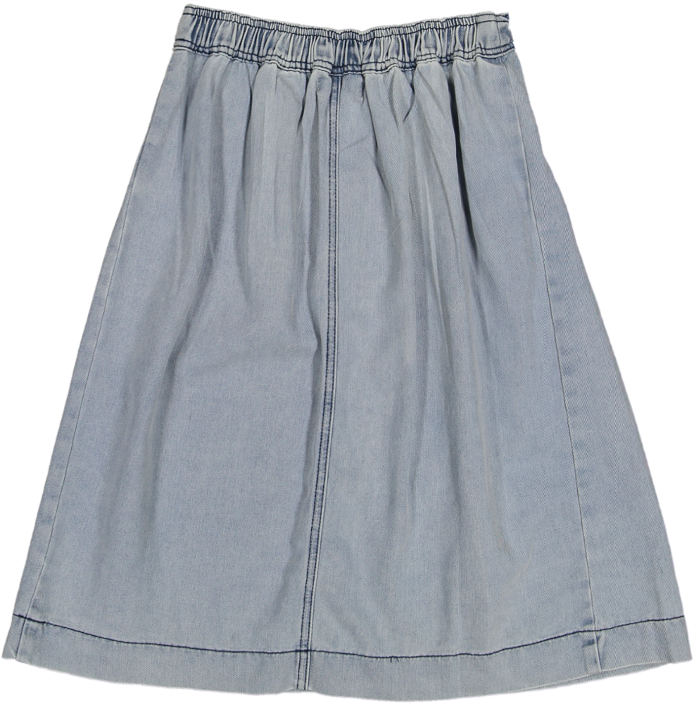 GS5076-SKIRT-Light Blue Denim