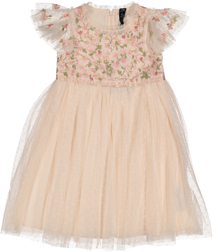 EVERETT BLOOM BODICE KIDS DRESS-OPAL/MULTI OPM