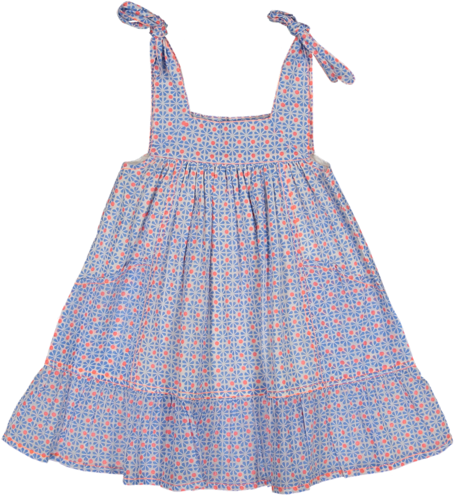 JOLIE-BLUE GEOMETRIC PRINT