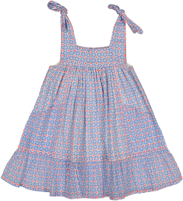 JOLIE-BLUE GEOMETRIC PRINT