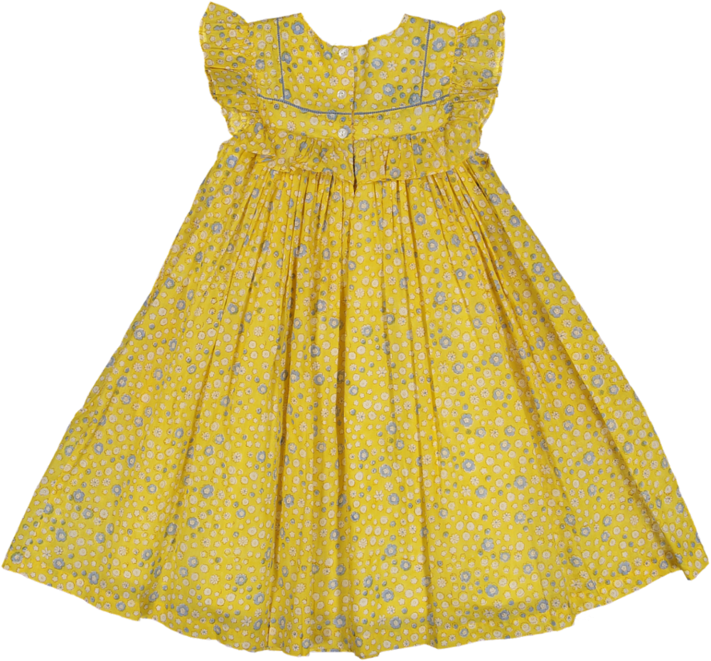 SERENA CUSTOM-YELLOW DITSY FLORAL