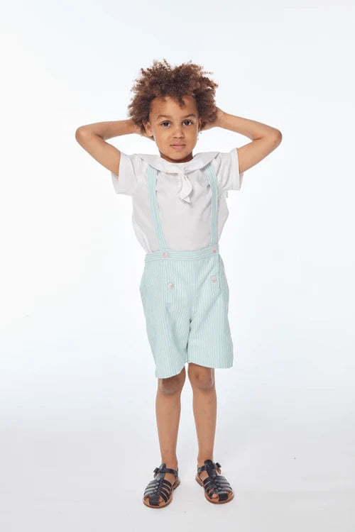34093-SILENE BOY DUNGAREES-Blue Deck poplin