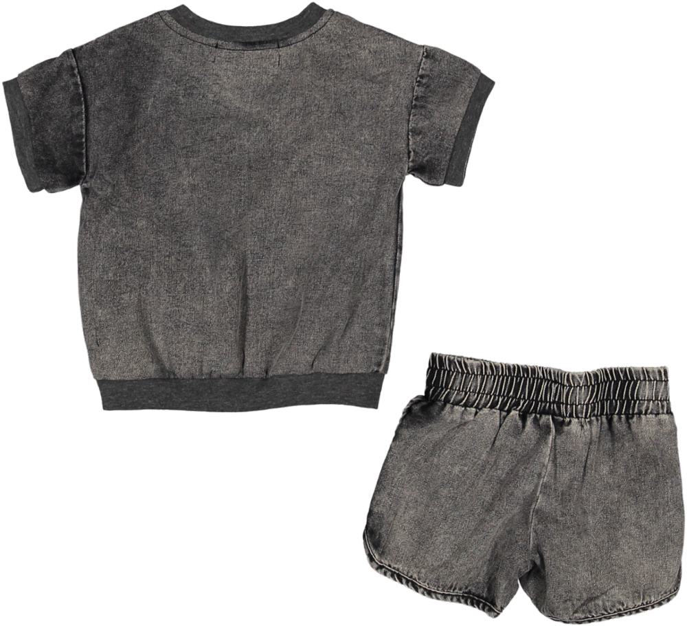 20-216A-Structure Denim Baby Boy-Black