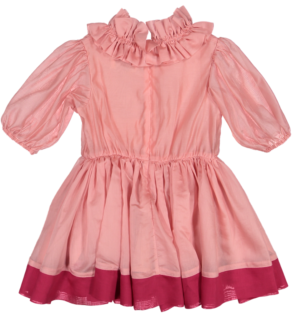 SIGHTSEER DRESS-Pink/Hot Pink