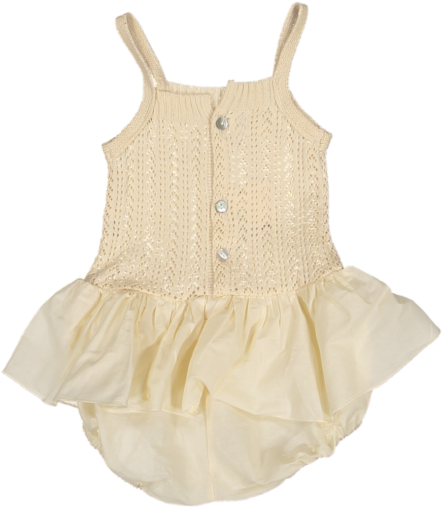 3029-BABY DRESS TUTU CALADO FINO