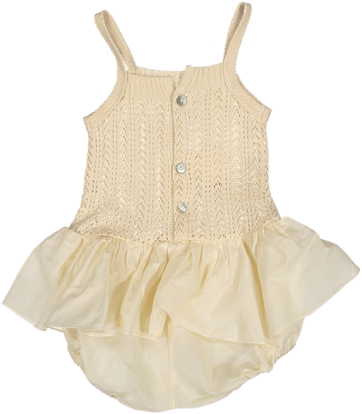 3029-BABY DRESS TUTU CALADO FINO