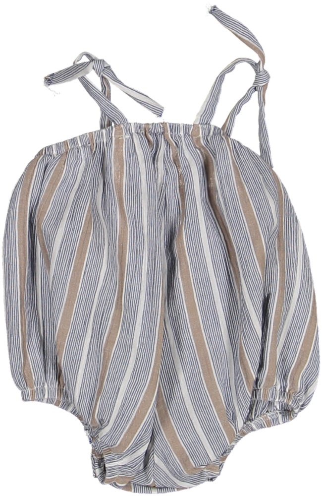 4034-BABY ONE PIECE BURBUJA MUSELINA-Stripes