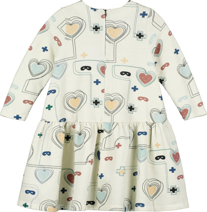 Natural Hearts & Masks Lines Luna Dress