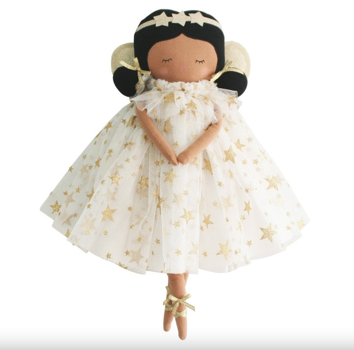 GRACIE FAIRY DOLL-IVORY/GOLD STAR