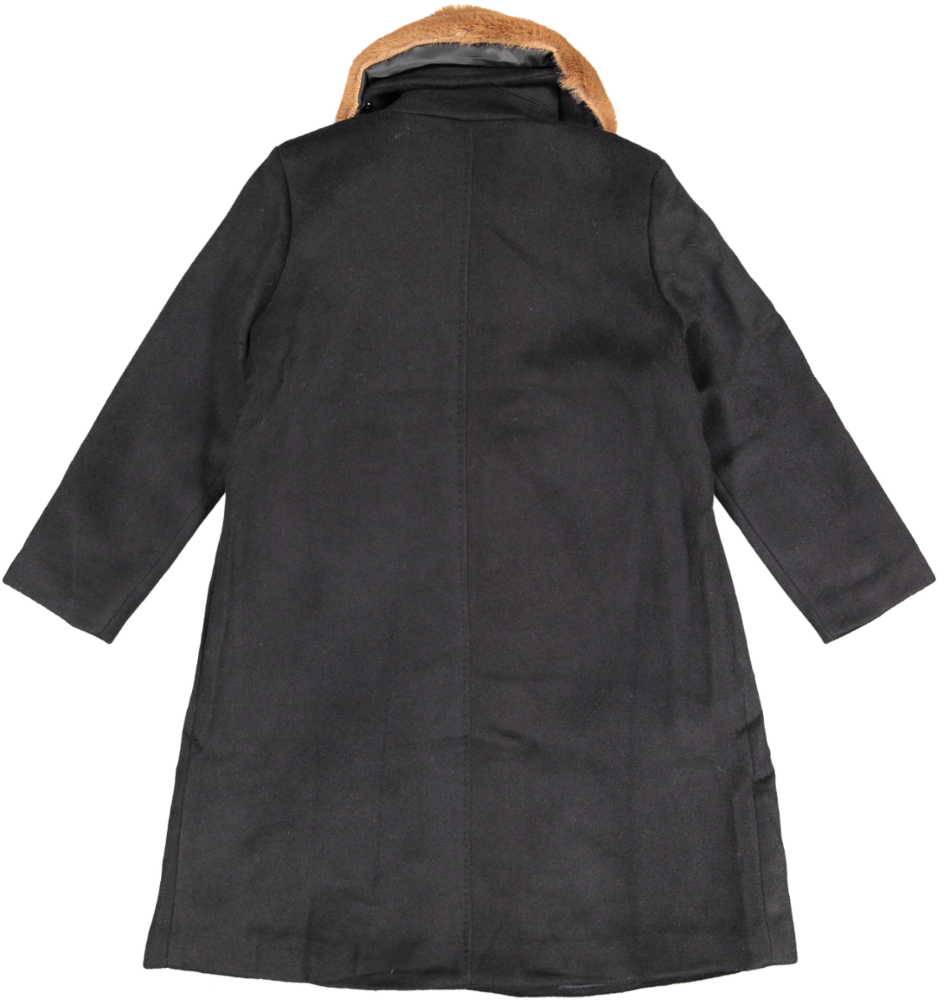 JACKET4-Black/Natural Fur