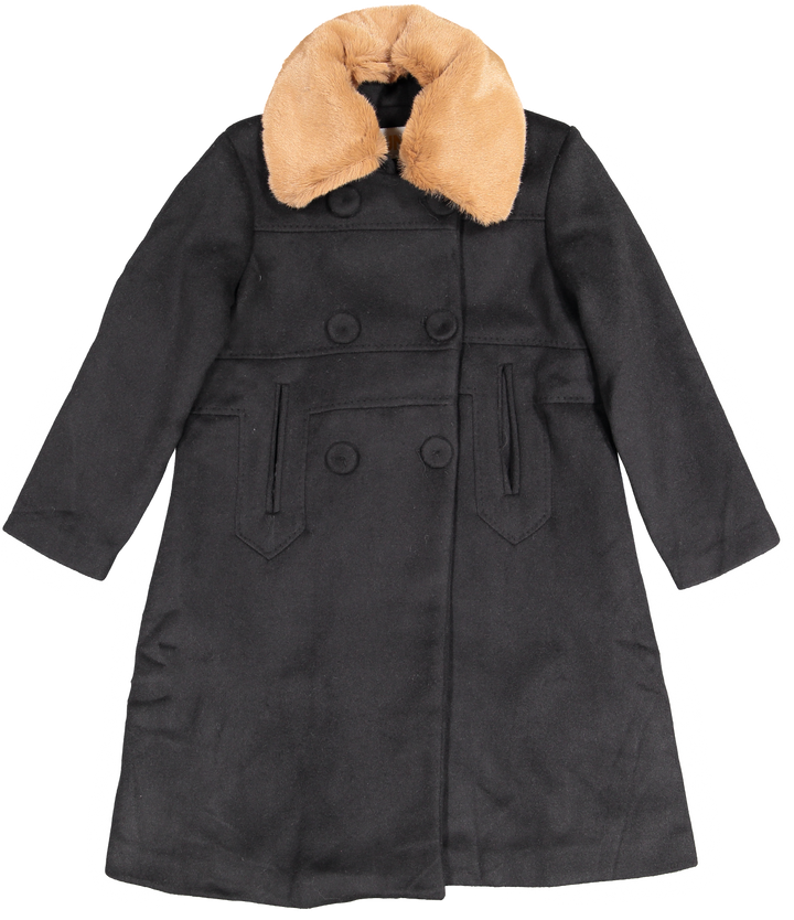 JACKET4-Black/Natural Fur